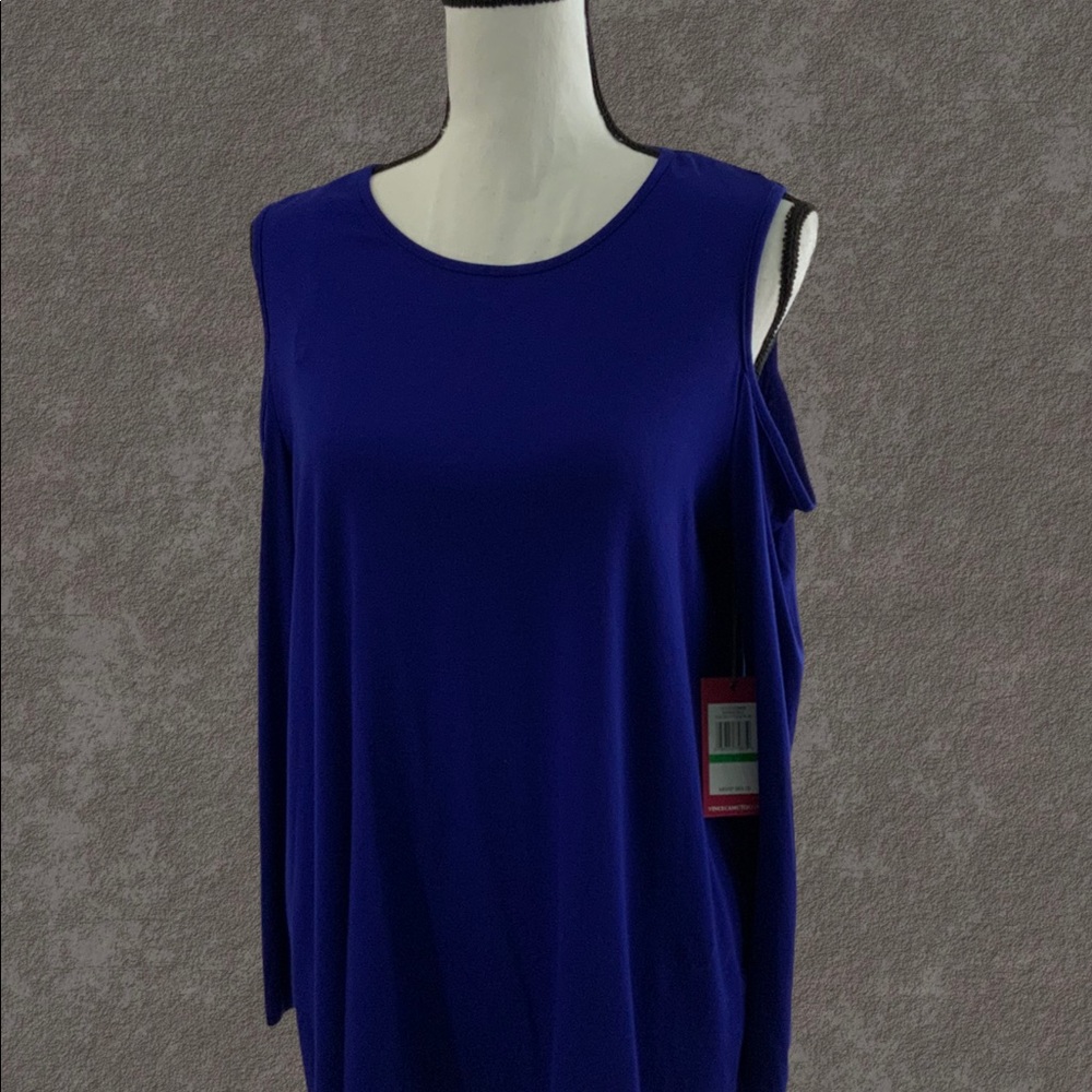 Vince Camuto Cold Shoulder Hi Low Size Large New